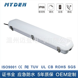 ABS + PC three-proof light IP65 SMD light bar frosted cover 20w60cm stainless steel lock LED three-proof bracket light