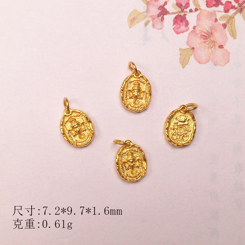 DIY Accessories s925 Silver Gold Plated Small Drop Necklace Pendant Bracelet Pendant Bracelet Beads Beads Jewelry Material
