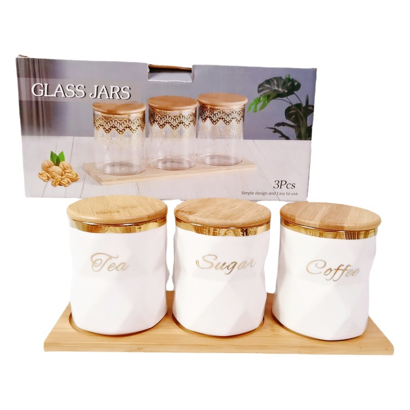 Creativo galvanoplastia cerámica sellada tarro taladro de almacenamiento tarro cocina condimento tarro de azúcar tarro de café tarro de almacenamiento de té