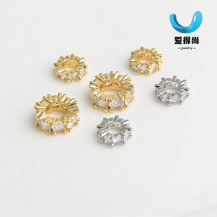 14K����΢��ʯ�Ȧ��߅��׸����ֹ�diy�ִ�܇݆�鴮��������
