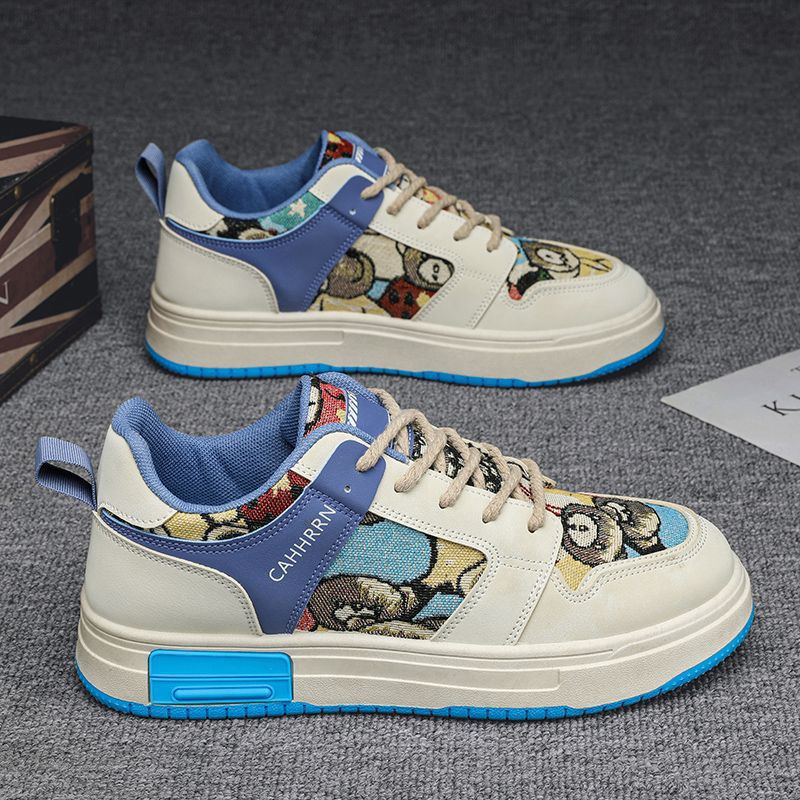 Chaussures de sport pour hommes, petites chaussures respirantes, décontractées, polyvalentes, semelle épaisse, antidérapantes, à la mode, pour étudiants, nouvelle collection été 2023_voghion.com