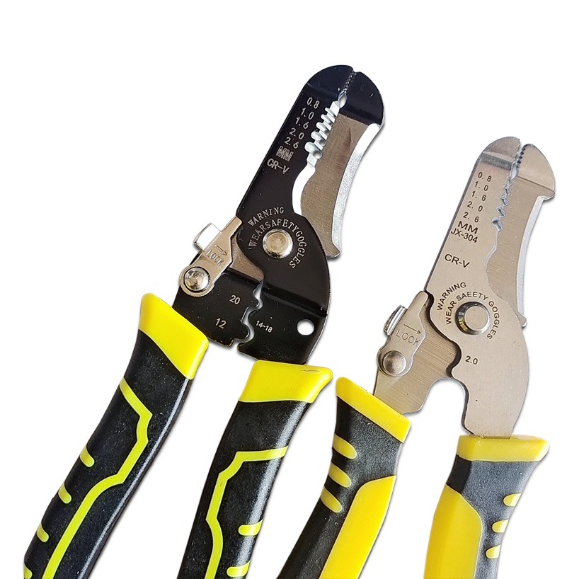 Jushun Pelacables electricista especial multi-función pelar alicates cable dial Alicates que prensan alicates terminales