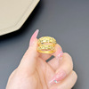 Long-lasting glossy copper metal ring for beloved suitable for men and women