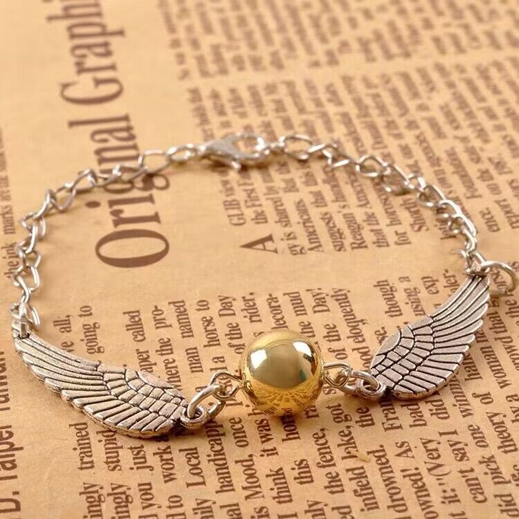 Golden Snitch Artifact Bracelet Hourglass Necklace Feather Bookmark Creative Foreign Trade Accessories Alloy Vintage Jewelry Wholesale Golden Snitch Artifact Bracelet Hourglass Necklace Feather Bookmark Creative Foreign Trade Accessories Alloy Vintage Jewelry Wholesale
