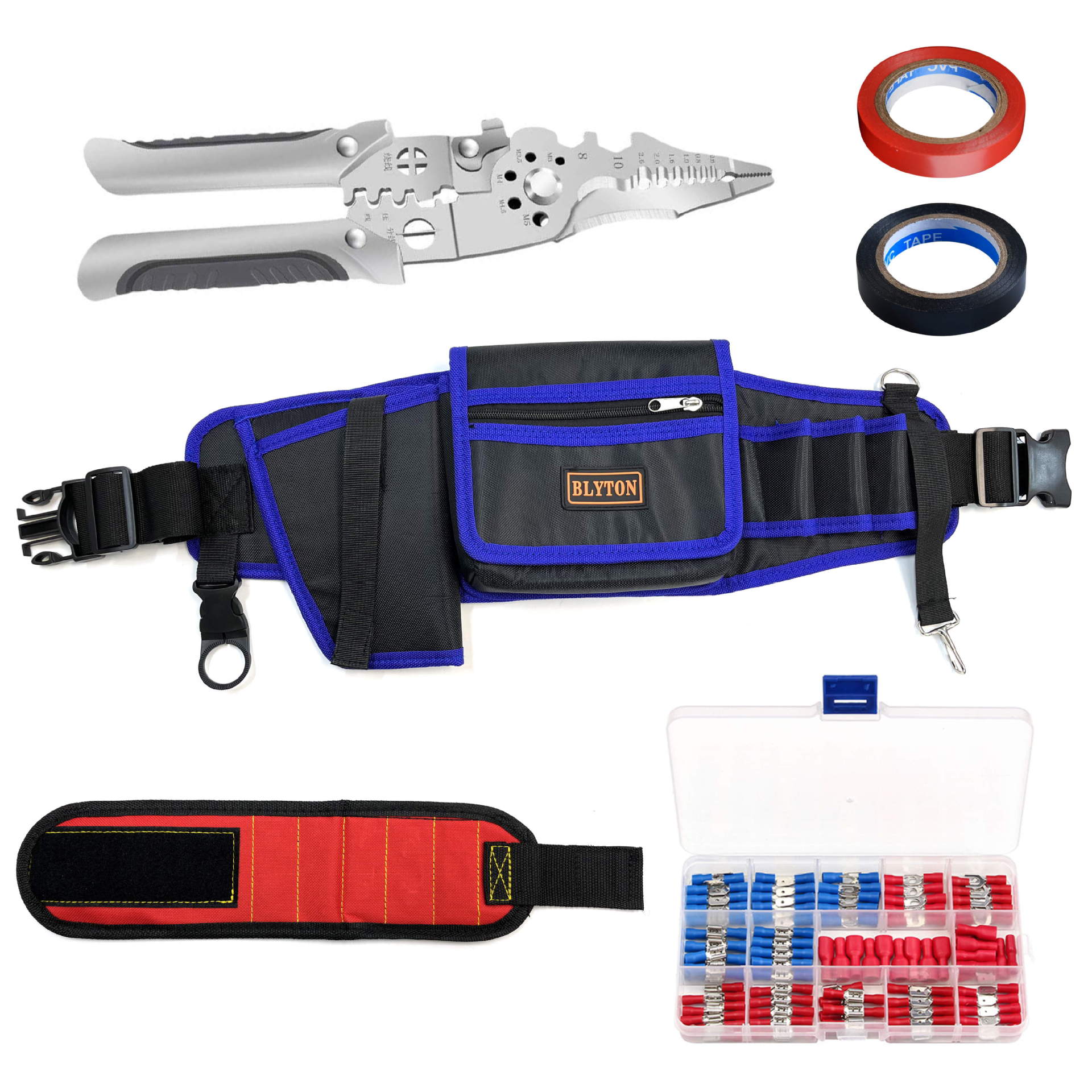 Bolsa de Herramientas para Electricista Yi Nian, Bolsa de Almacenamiento de Herramientas Multifuncional Portátil para Reparaciones, Bolsa de Herramientas para Carpintería, Caja de Herramientas