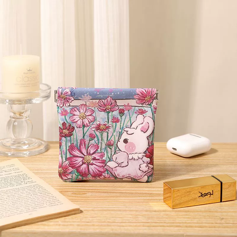 Organizer bag, cosmetic lipstick, handheld capacious small glasses