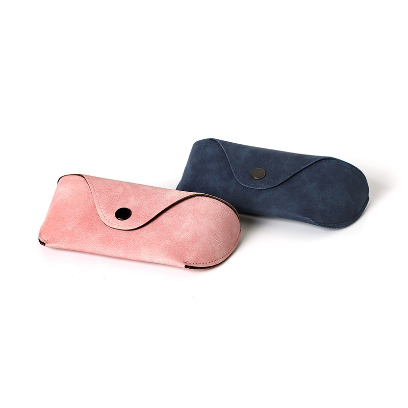 Classic sunglasses bag PU small parchment pattern glasses case glasses soft bag can add LOGO