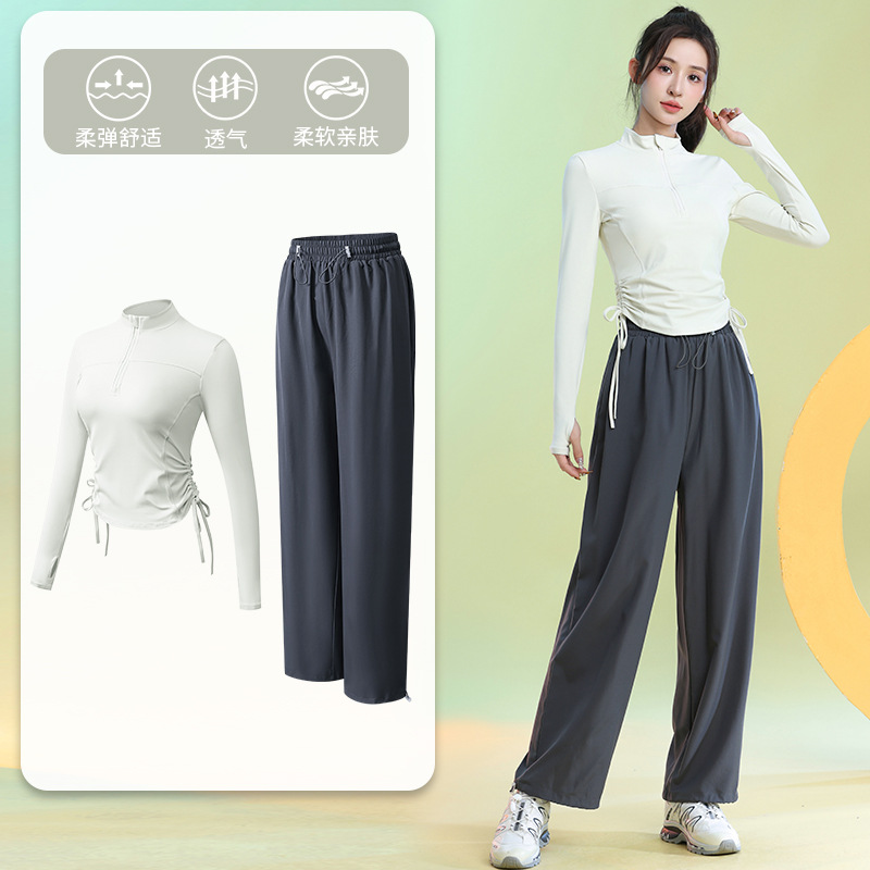 Yoga Suit Coat Women's Half Zipper Professional Morning Run Yoga Suit Slimming Quick-drying Pilates Training Fitness Suit suit