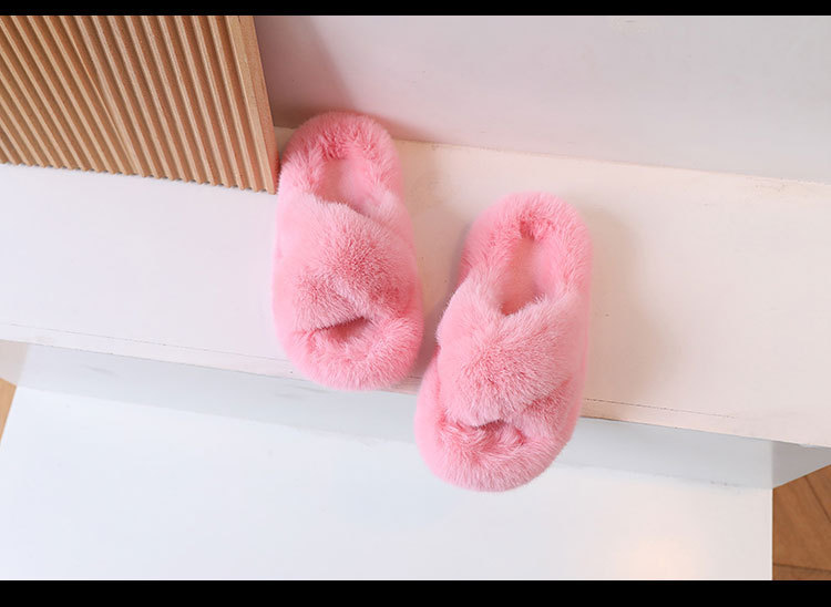 Kinder 2024 Herbst Koreanische Ausgabe Mädchen Mode Kreuz Strap mit Fury Home Baumwolle Sl, Modische Prinzessin_voghion.com
