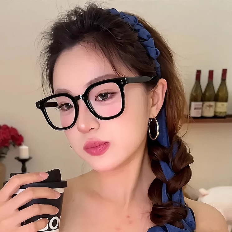 甘くてクールなデニムブルーバブルクラウド歯コームヘッドバンド女性用ふわふわハイヘッドトップリバーシブルヘッドバンド雰囲気ヘアアクセサリー|undefined