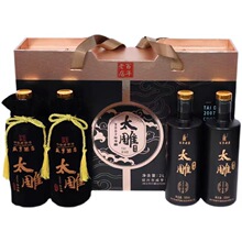 绍兴黄酒 咸亨酒店2007年冬酿太雕黄酒500ml*4礼盒装