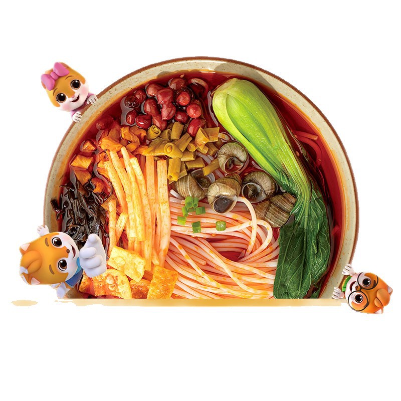 【다람쥐 세 마리_달팽이 국수 335g x 5봉】리우저우 특산품 달팽이 국수