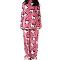 Hello Kitty пижама женская осень-зима фланель утолщение плюс бархат новый мультфильм зимой можно носить на улице