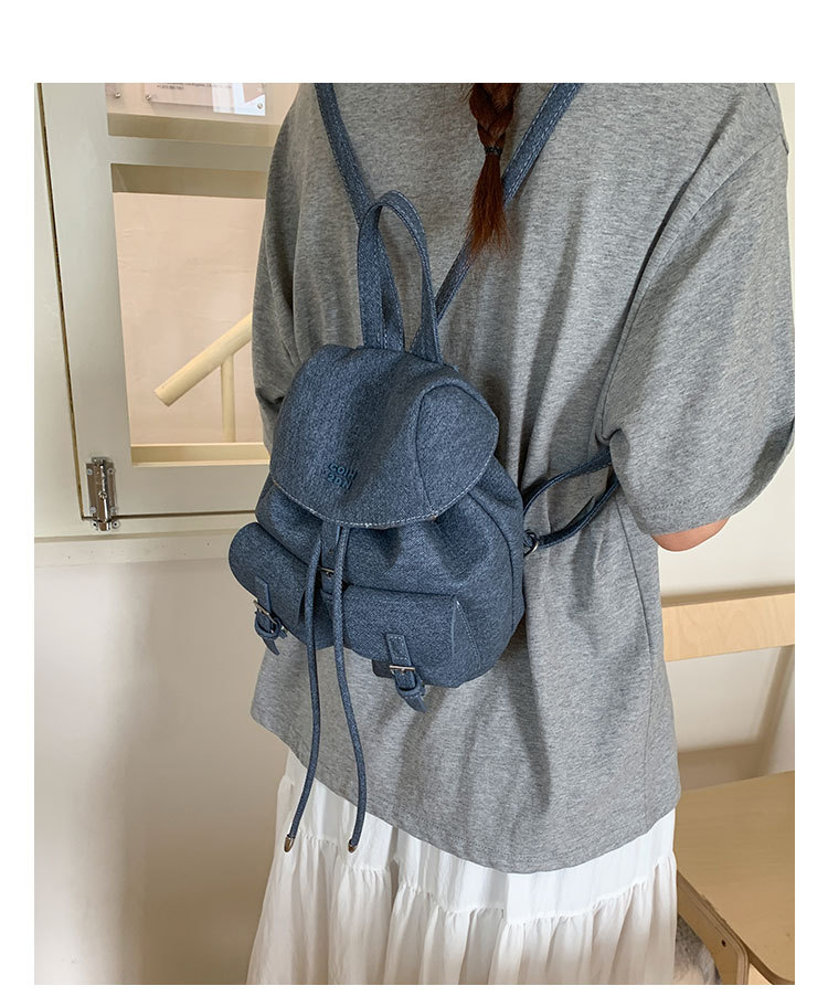 "College Style 2025 New Korean-style stylish mini Backpack, double pockets, lid style backpack, casual travel bag. undefined