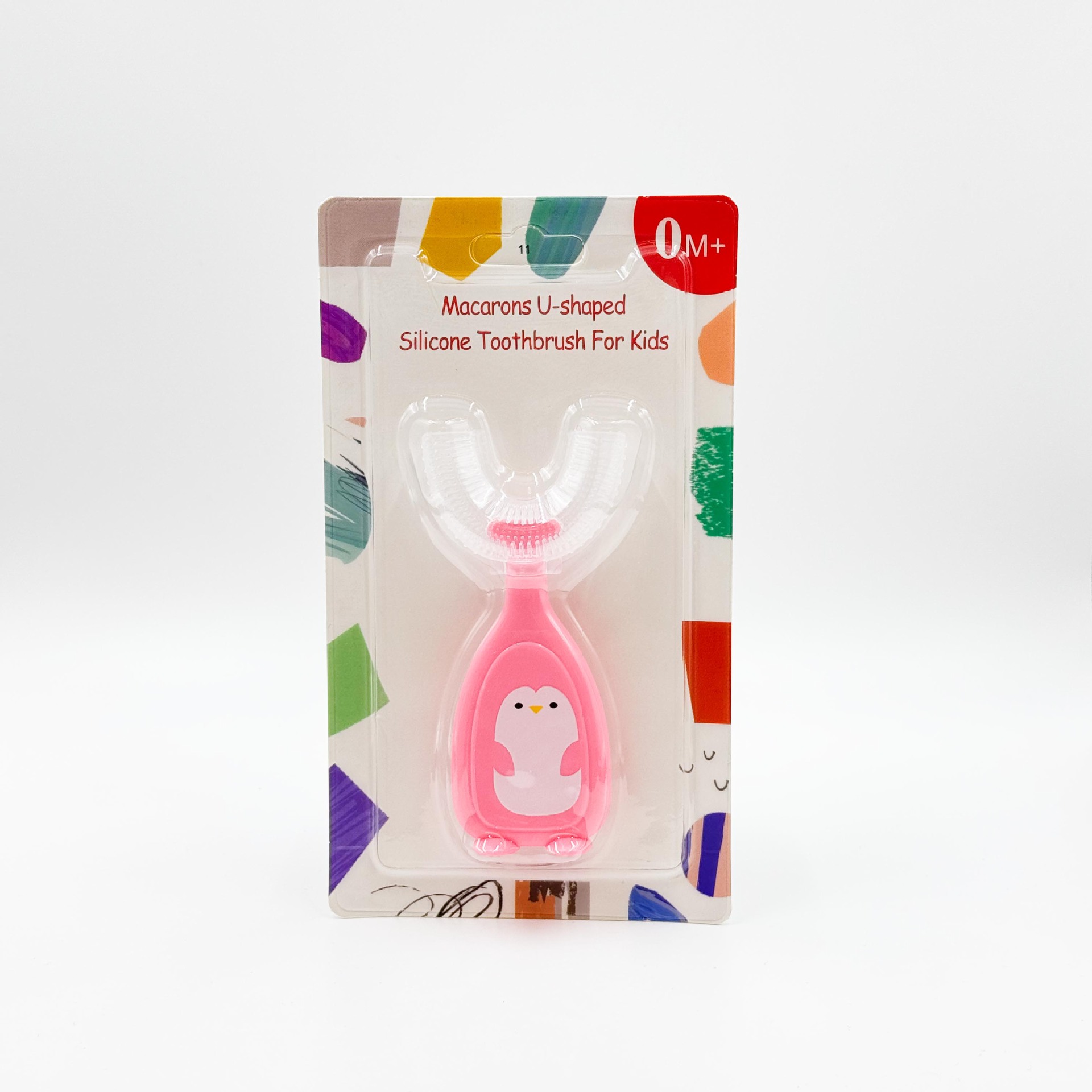 Nuevo cepillo de dientes manual infantil en forma de U cepillo de dientes de silicona bebé bucal limpieza oral manual en forma de U