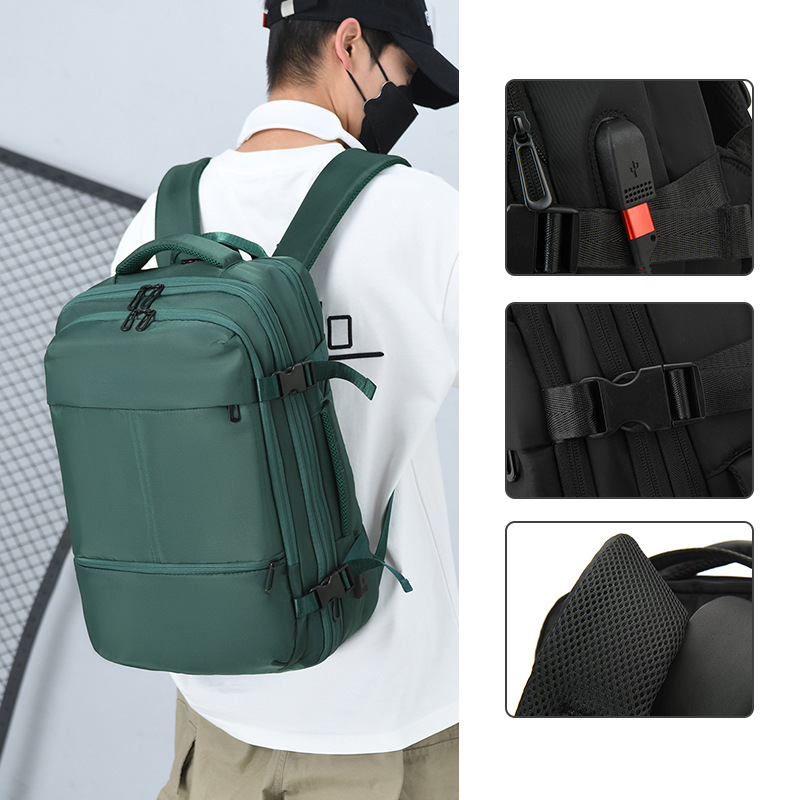 Mochila de viaje de gran capacidad 2025 nueva unidireccional colgar tirón mochila de negocios multifuncional mochila de negocios