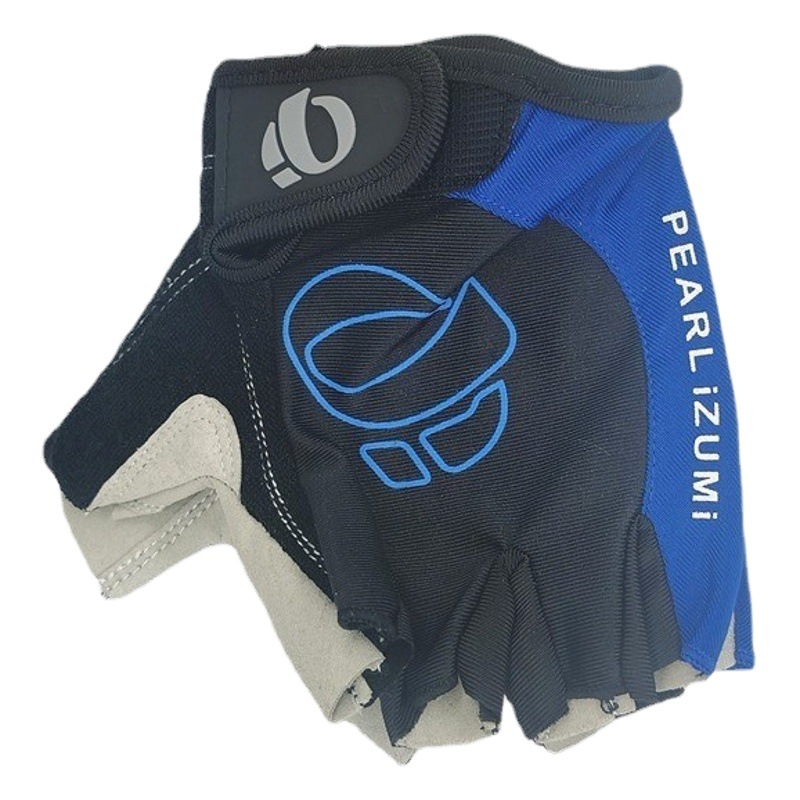 Ciclismo arroz de una palabra primavera y verano medio dedo guantes deportes al aire libre fitness antideslizante amortiguador hombres y mujeres bicicleta dedo corto