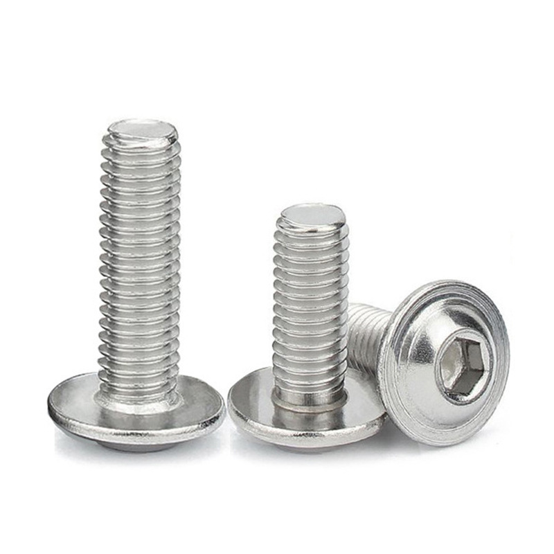 304 stainless steel hexagonal round head screws with pad, PWM pan head with machine wire bolts, small computer screws 5