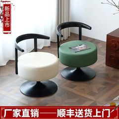 小户型可旋转单人沙发椅梳妆台化妆椅子休闲椅网红单人沙发靠背椅