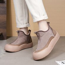 春夏加绒绵羊毛雪地靴女士棉靴加绒加厚保暖妈妈鞋防水防滑女棉鞋