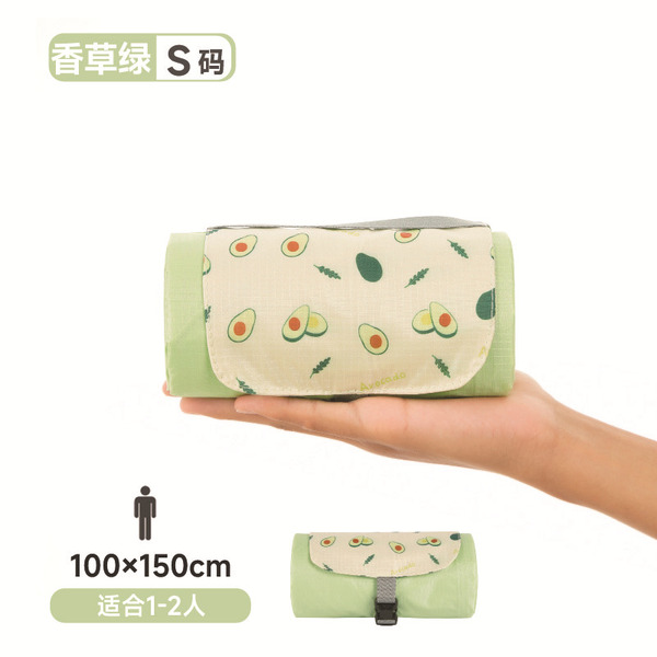 Handheld light and thin beach carpet for traveling for camping