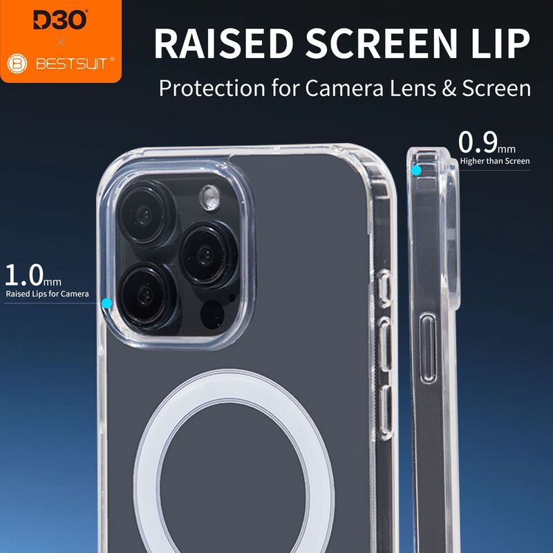 Suitable for Iphone17 One-Piece Mobile Phone Case Apple 16Pro Transparent Ultra-Thin D30 Magnetic Anti-Fall Case Suitable for Iphone17 One-Piece Mobile Phone Case Apple 16Pro Transparent Ultra-Thin D30 Magnetic Anti-Fall Case