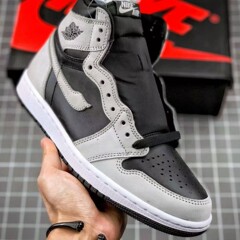 莆田代发纯原AJ1高帮休闲鞋黑白灰low烟灰情侣百搭倒钩板鞋dunk男
