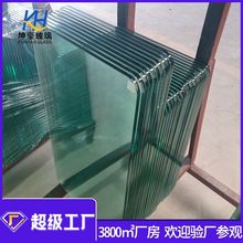 玻璃厂生产6/8/10mm平板钢化玻璃透明玻璃深加工精磨倒角钢化玻璃