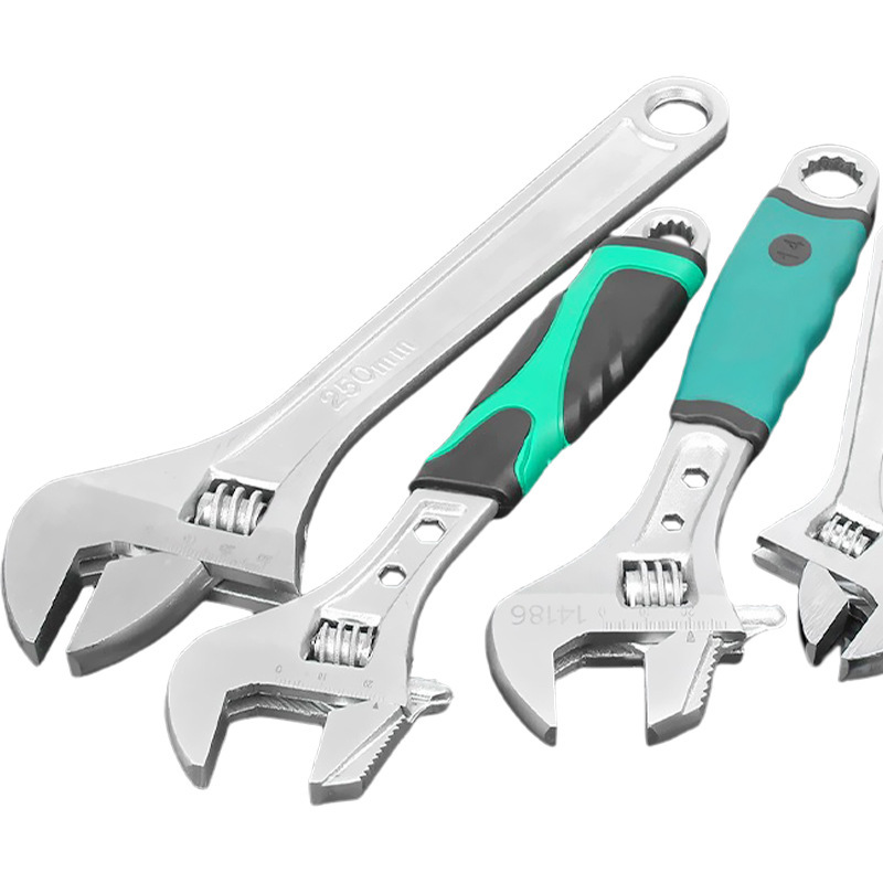 活动扳手工具五金大全活口扳手板手进口大开口卫浴扳子多功能管钳