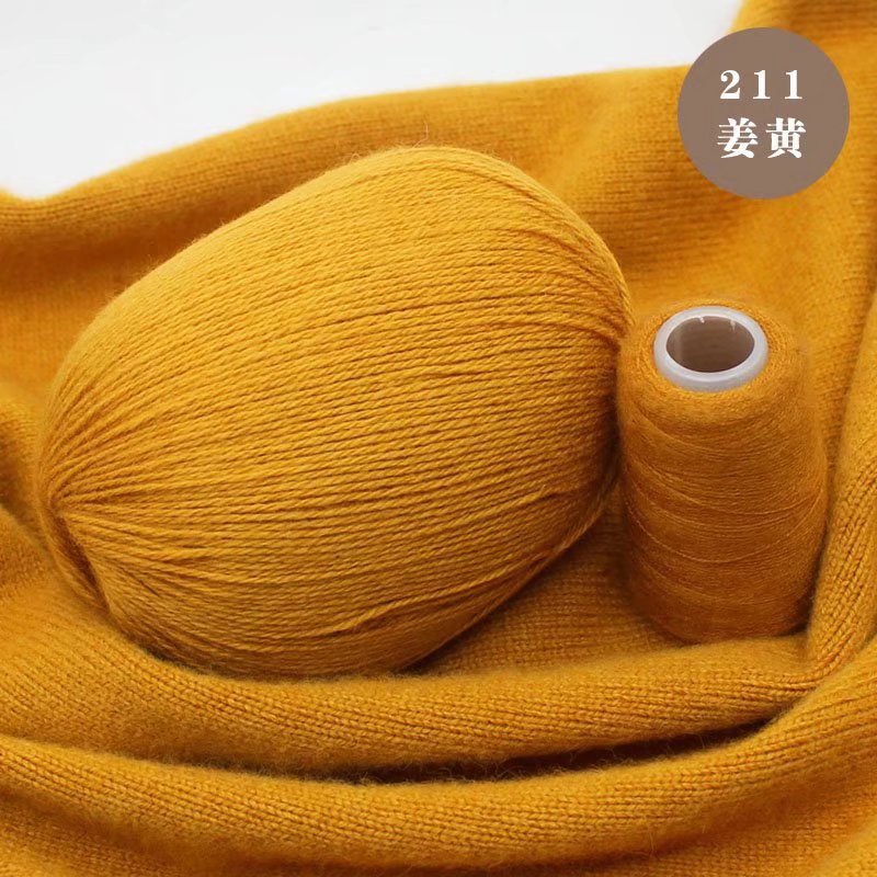 Hilo de Cachemira tejido a mano al por mayor bebé anti-pilling conejo lana medio grueso lana DIY lana tejida bufanda suéter