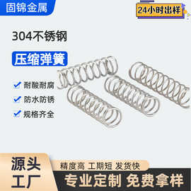 304不锈钢国外线弹簧现压缩弹簧强力压簧高回弹0.1-2.5mm线径压簧