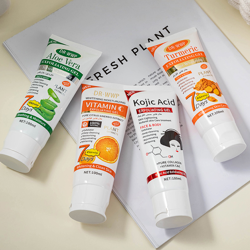 Full English Export Aloe Vera Exfoliating Gel Facial Deep Cleansing Vc Exfoliating Gel Spot Wholesale