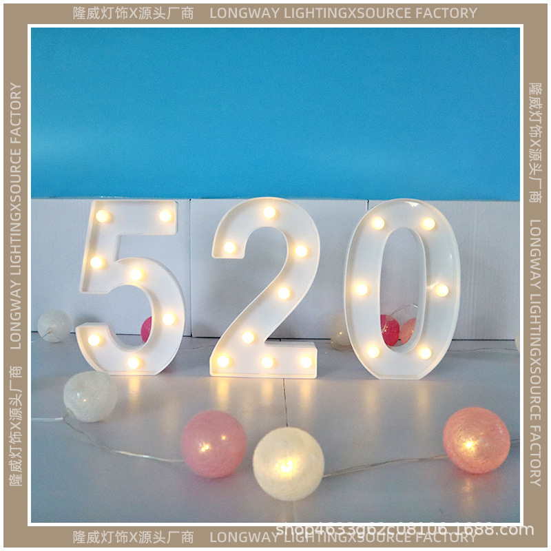 Luz de feliz cumpleaños para decoración de pasteles, diseño de escena de fiesta, luz de ambiente, tarjeta de luz LED luminosa, luz de letras KTV