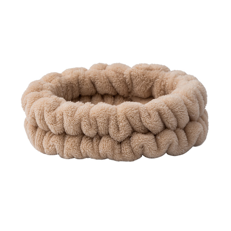 21# khaki hair tie with three elastics