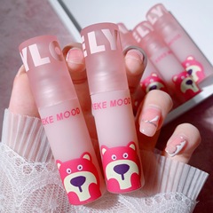 KeKeMood Raspberry Bear Lip Color Velvet Mist Lip Mud Matt Non-drippable Non-fading Whitening Lipstick Wholesale Budget-friendly