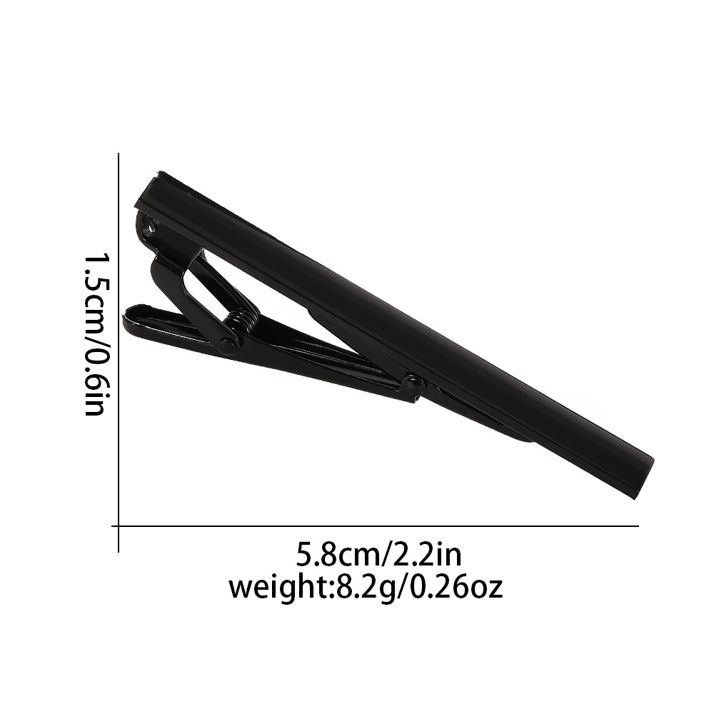 trendy men's electrophoresis colored metal copper tie clip business tie clip accessories source factory spot new products_voghion.com