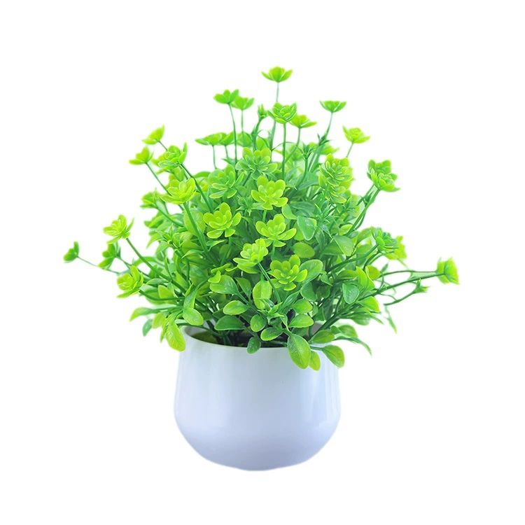 Трансграничный искусственный цветок дерево груша цветок бонсай домашняя гостиная настольное украшение зеленое растение мини горшок пластиковый искусственный цветок украшение