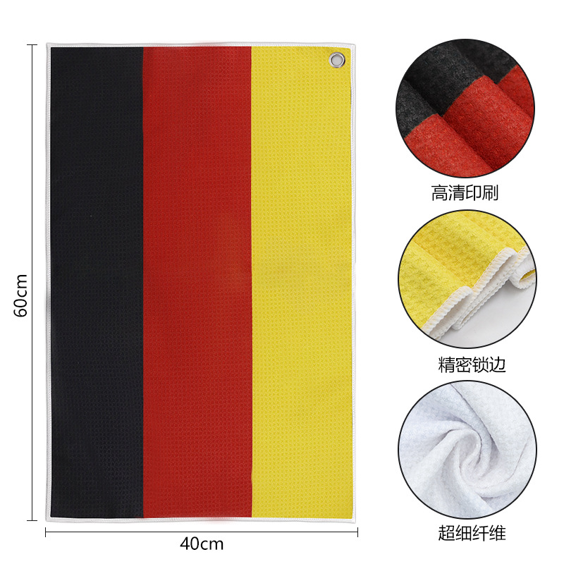 Patrón de bandera nacional patrón de la toalla de golf Toalla de yoga Toalla de piña Toalla de deporte de tres veces