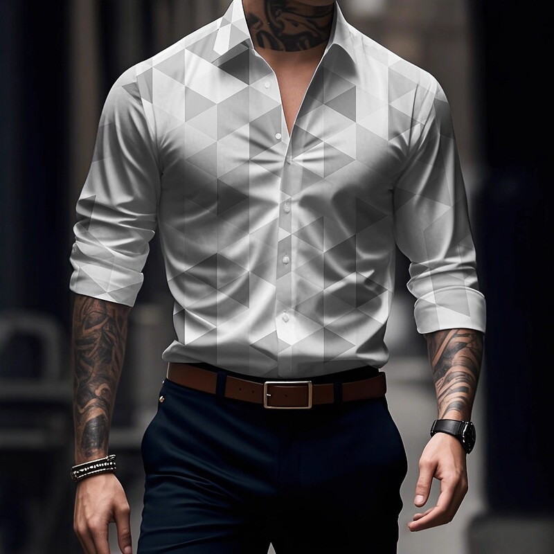 Anti-Wrinkle Men's Long-Sleeved Shirt with Slim Fit, Business Commuting, Professional and Versatile Style Anti-Wrinkle Men's Long-Sleeved Shirt with Slim Fit, Business Commuting, Professional and Versatile Style