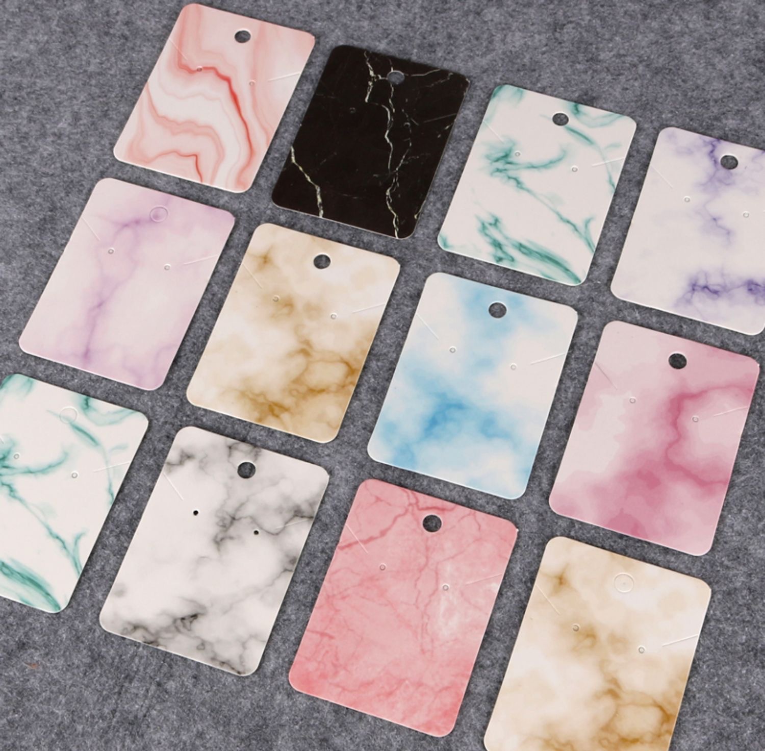 57g Weight Jewelry packaging cardboard Classification 1 Piece Quantity Party, Date Occasion Paper/Paper Material Marble Texture Pattern Simple Style Style Simple Style Marble Texture Paper/paper Jewelry Packaging Cardboard 5