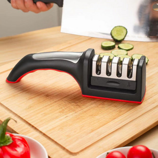 New Four-Stage Quick Knife Sharpener Household Multifunctional Knife Sharpening Stick Kitchen Must-Have Magic Sharpening Stone