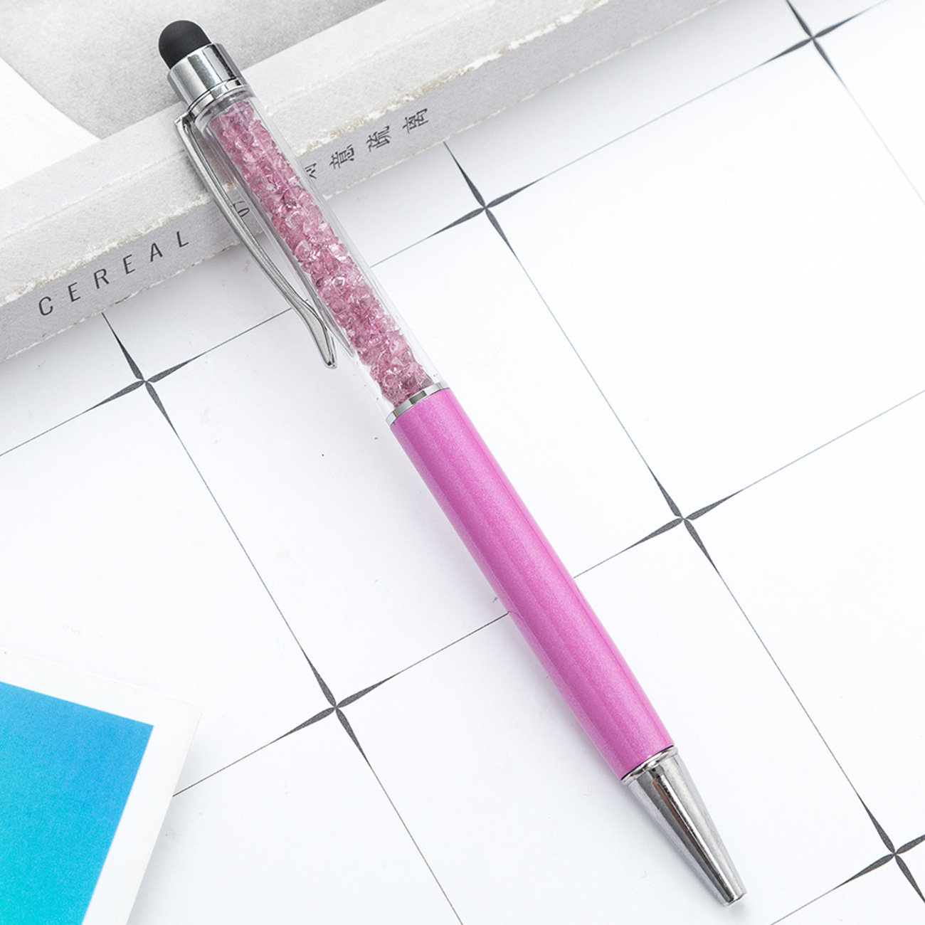 Creativo nuevo condensador lápiz de bola de cristal diamante rompiendo pareja lápiz de firma lápiz táctil iPad lápiz de escritura