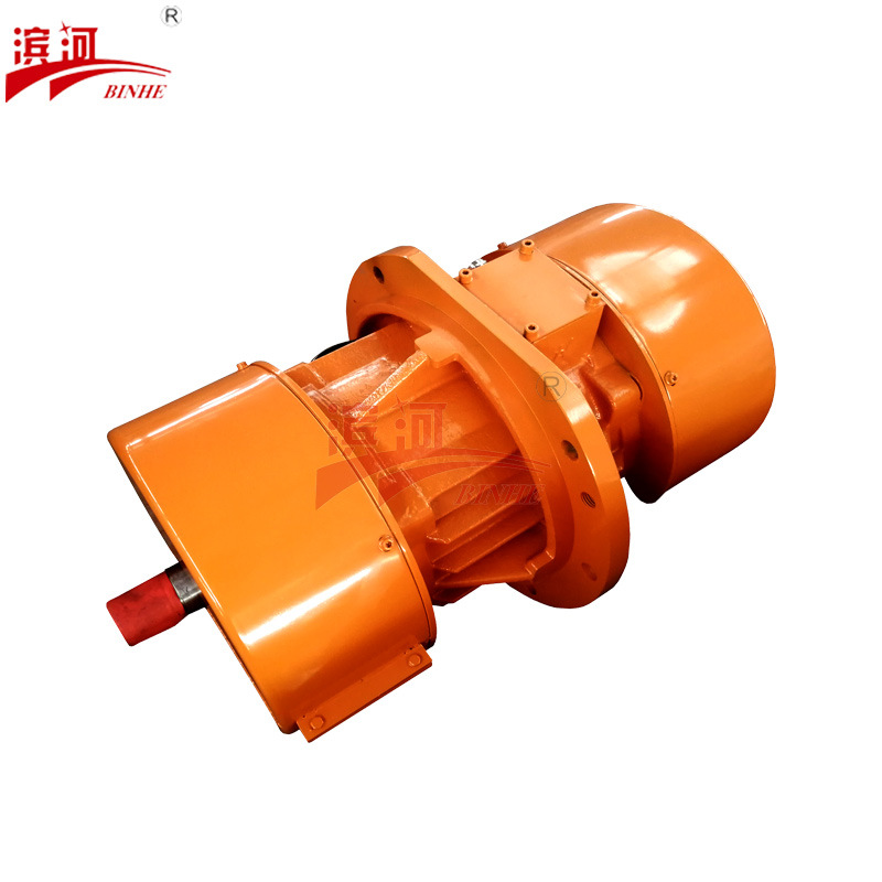 滨河矿采砂石线筛选石料输送法兰式振动电机