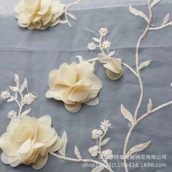 2021时尚新品牙刷绣加工厂深圳龙岗服装手袋电脑绣花章仔特种绣