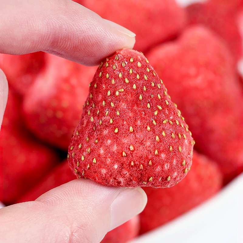 동결건조 딸기 통째 100g [오리지널맛, 약산성, 살짝 바삭한 신제품]