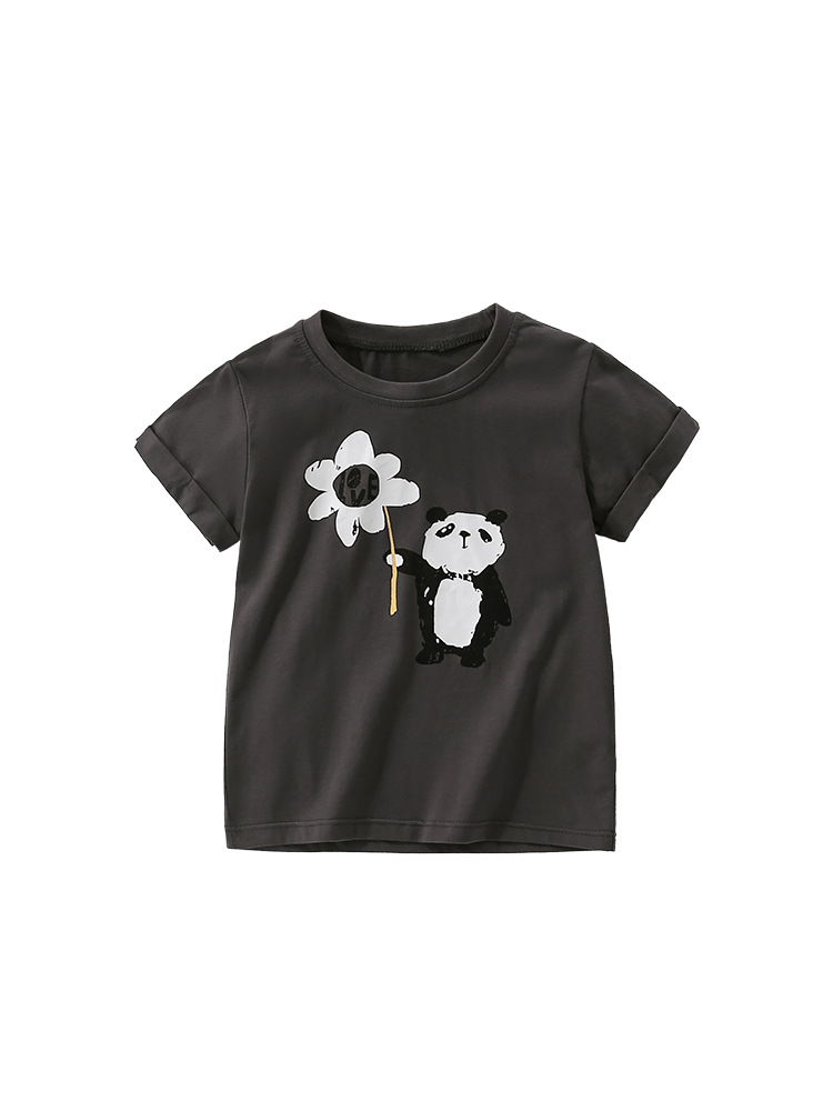Transfronterizos para malwee niños camisetas de verano nuevo estilo europeo y americano de cuello redondo de manga corta lindas camisetas casuales