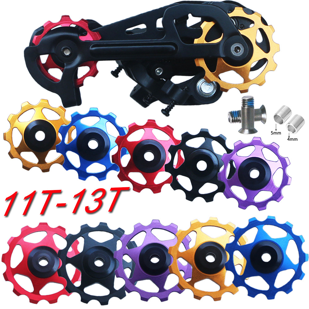 Bicycle Rear Pulling Guide Wheel Mountain Bike Road Bike Metal Bearing Peilin Guide Wheel 11T13t Guide Chain Force Wheel