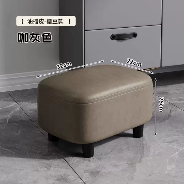 [Microfiber Nappa Leather-Jelly Bean Style] Small Size-Coffee Gray