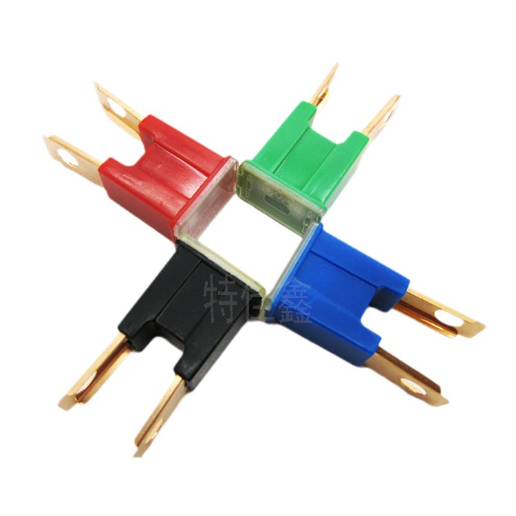 汽车控制连接式熔断器座 公母插  带铜脚熔断器插片式熔断器