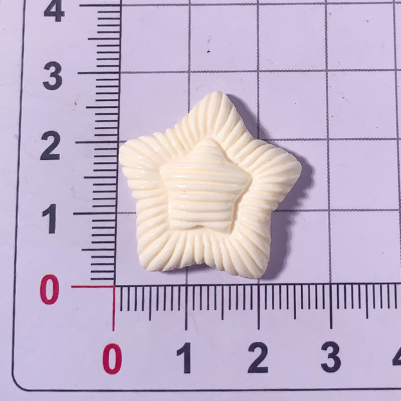 Nuevos acessorios de resina de doble capa de macarón de pentaco de crema pegamento para el cabello pin de cabello agujeros de hebilla de zapatos hechos a mano, etc.